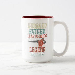 Tasse 2 Couleurs Légende Personnalisée de Mari Père Souffleur de Fe