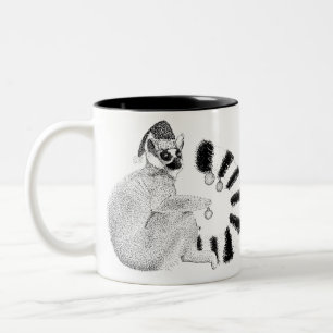 Tasse 2 Couleurs Lemur de Noël