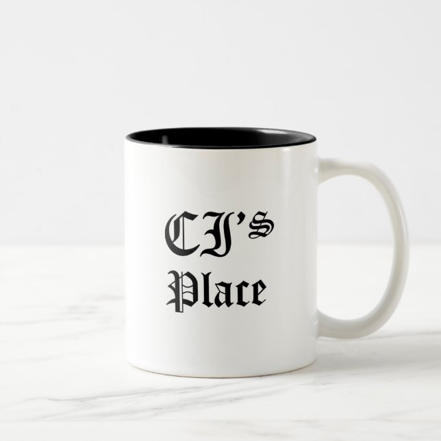 Tasse 2 Couleurs L'endroit de ci (Droit)