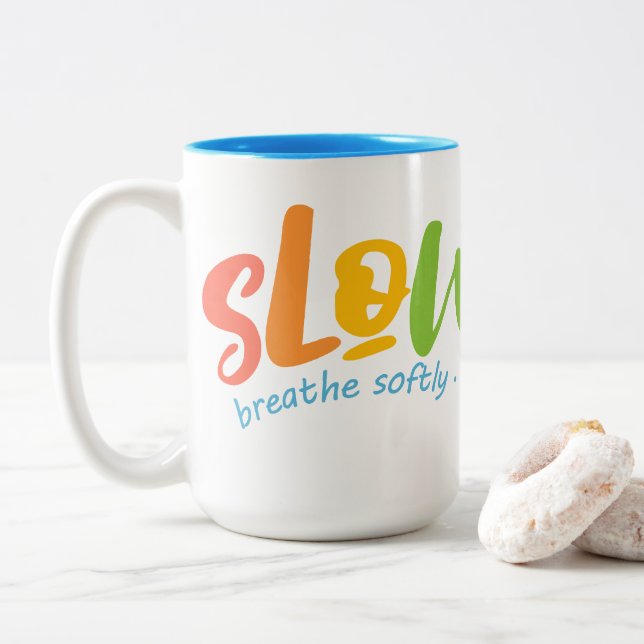 Tasse 2 Couleurs Lenteur (Avec donut)