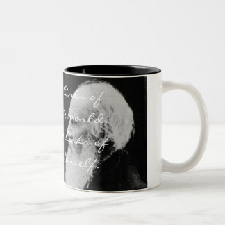 Tasse 2 Couleurs Léon Tolstoï - changez le monde. - Customisé