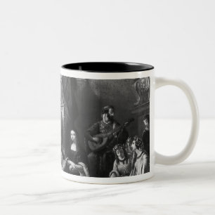 Tasse 2 Couleurs Leonardo da Vinci peignant le Gioconda