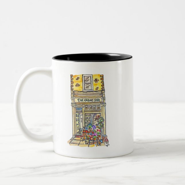 Tasse 2 Couleurs L'épicerie verte et grinçante (Gauche)