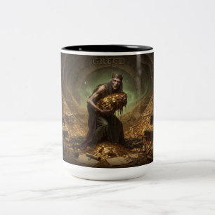 Tasse 2 Couleurs Les 7 vertus sataniques : l'Avarice