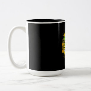 Tasse 2 Couleurs Les abeilles de tournesol hippie
