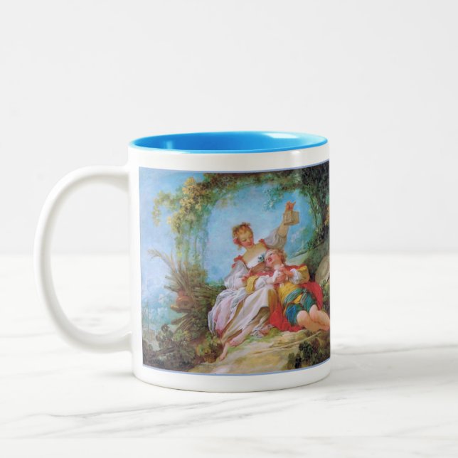 Tasse 2 Couleurs Les Amoureux Heureux (Gauche)