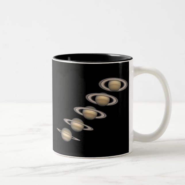 Tasse 2 Couleurs Les anneaux de Saturn (Droit)