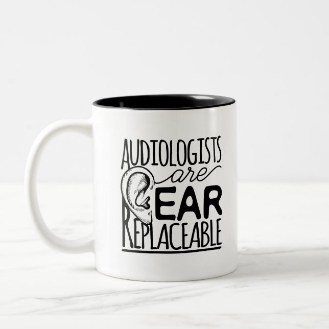 Tasse 2 Couleurs Les audiologistes sont des oreilles remplaçables (Gauche)