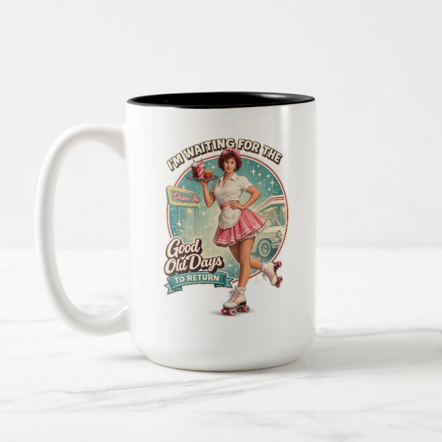 Tasse 2 Couleurs Les bons vieux jours (Gauche)