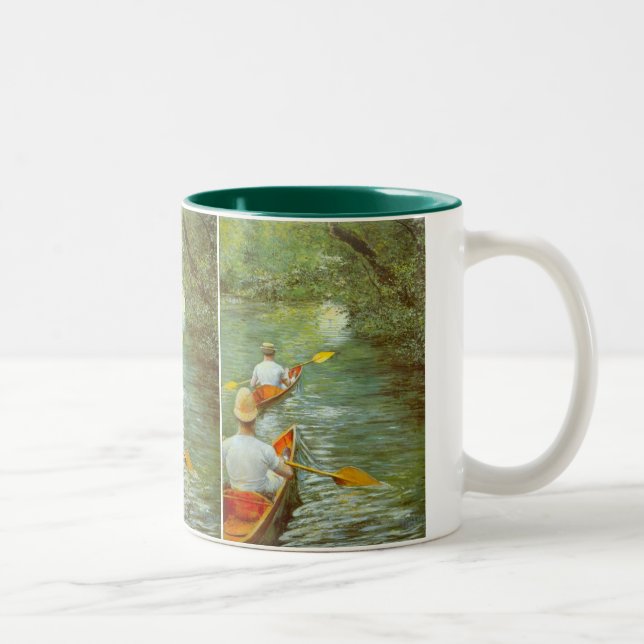 Tasse 2 Couleurs Les Canots, Périssoires de Gustave Caillebotte (Droit)