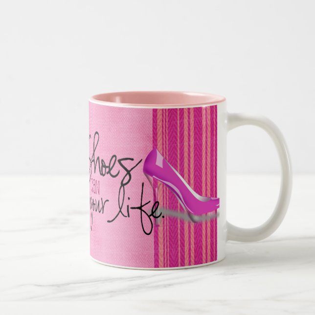 Tasse 2 Couleurs Les chaussures peuvent changer votre vie ! (Droit)