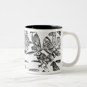 Tasse 2 Couleurs Les choristes de Woody ou l'harmonie d'oiseaux