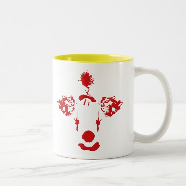 Tasse 2 Couleurs Les clowns m'ont fait faire ça (Droit)