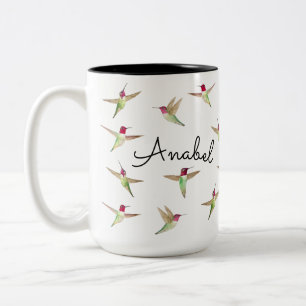 Tasse 2 Couleurs Les colibris d'Anna