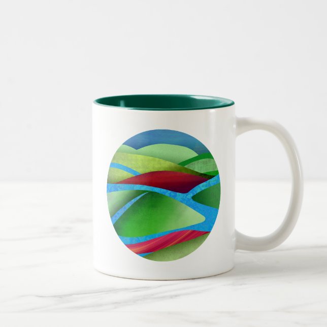 Tasse 2 Couleurs Les Collines Sur La Glace (Droit)