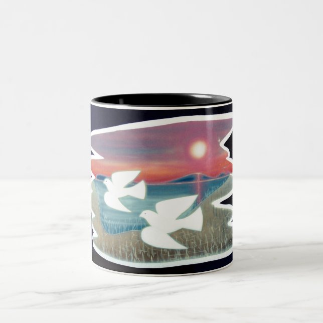 Tasse 2 Couleurs Les colombes (Centre)