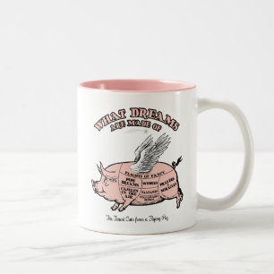 TASSE 2 COULEURS LES COUPES DE PIG VOLONTAIRES-QUELS RÊVES SONT FA