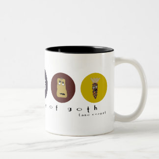 Tasse 2 Couleurs les courges de la polka de goth (et bébête !)