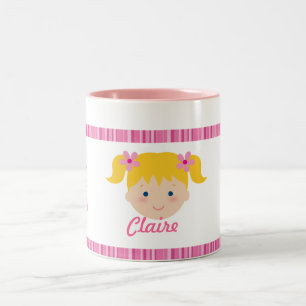 Tasse 2 Couleurs Les enfants est un cadeau de Dieu - yeux bleus -
