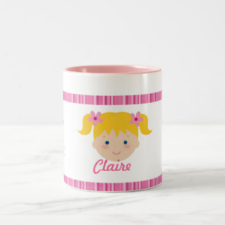 Tasse 2 Couleurs Les enfants est un cadeau de Dieu - yeux bleus -