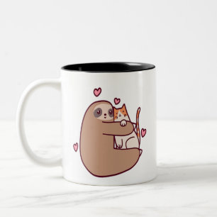 Tasse 2 Couleurs Les fentes et les chats sont les meilleurs amis