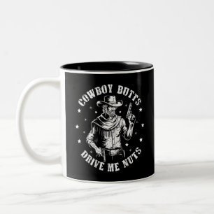 Tasse 2 Couleurs Les fesses de cow-boy me rendent fou Cow-boys gay 