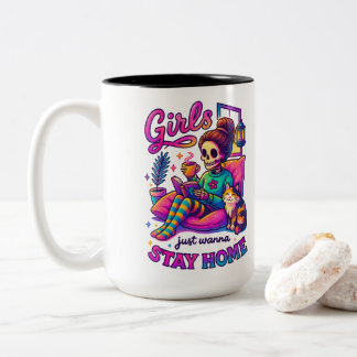 Tasse 2 Couleurs Les Filles Voulaient Juste...