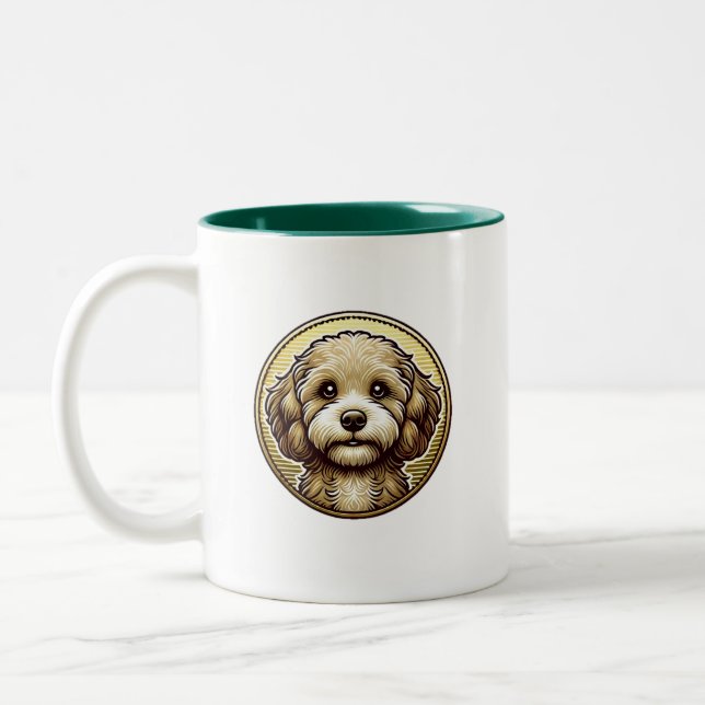 Tasse 2 Couleurs Les gaufres de la confiture Cavapoo (Gauche)