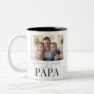 Tasse 2 Couleurs Les gens que j'aime m'appellent Papa Papa Cadeau P