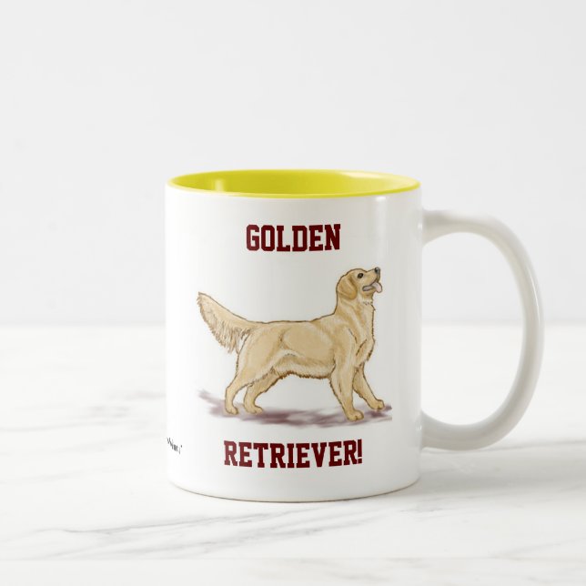 Tasse 2 Couleurs Les Golden Retrievers ! (Droit)