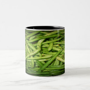 Tasse 2 Couleurs Les haricots verts sous les projecteurs