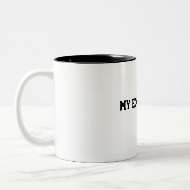 Tasse 2 Couleurs "Les larmes de mon Ex" motivation rupture drôle Ex (Gauche)