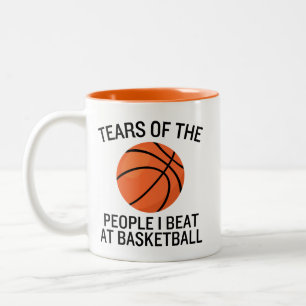 Tasse 2 Couleurs Les larmes des gens que j'ai battus au basket-ball