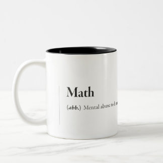 Tasse 2 Couleurs Les maths de la boue amusantes
