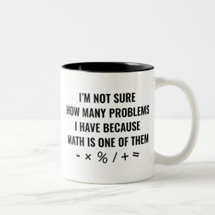 Tasse 2 Couleurs Les Maths sont l'une d'elles