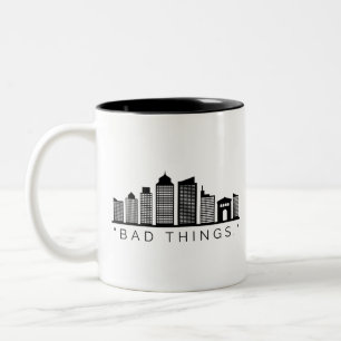 Tasse 2 Couleurs Les mauvaises choses se passent à Philadelphie :