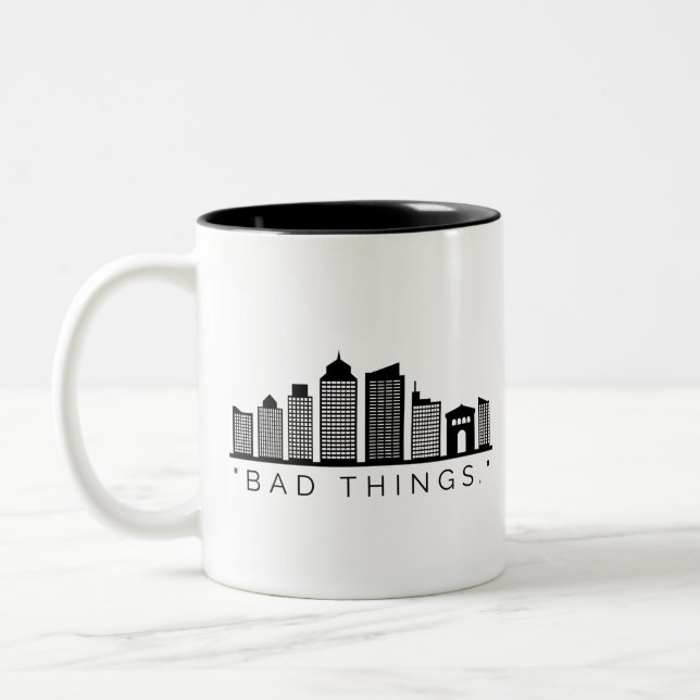 Tasse 2 Couleurs Les mauvaises choses se passent à Philadelphie : S (Gauche)