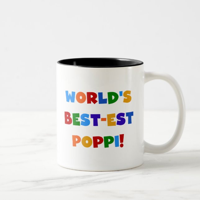 Tasse 2 Couleurs Les meilleurs cadeaux de couleurs vives Poppi du m (Droit)