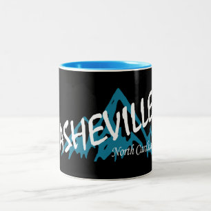 Tasse 2 Couleurs Les monts Asheville North Carolina