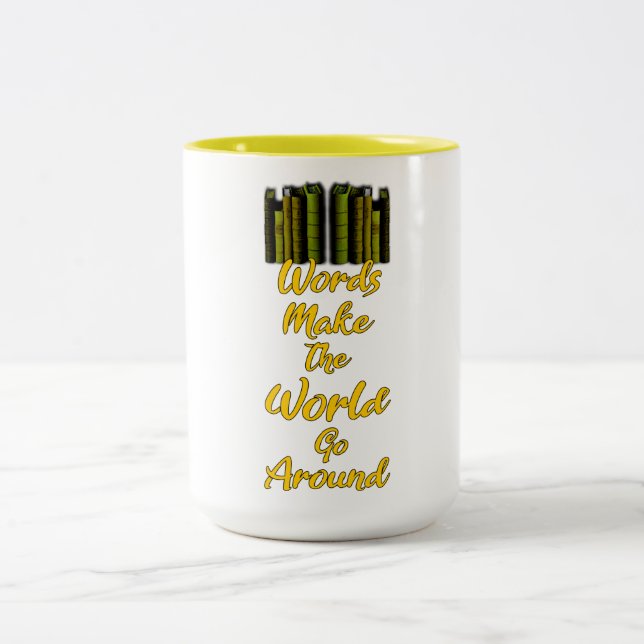 Tasse 2 Couleurs Les Mots Font Partir Le Monde (Centre)