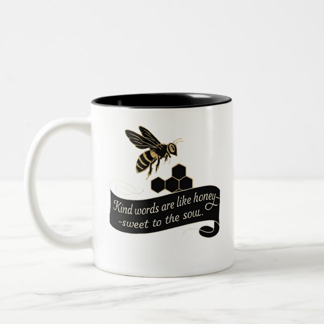 Tasse 2 Couleurs Les Mots Semblables Sont Comme Une Citation D'Abei (Gauche)