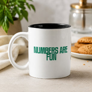 Tasse 2 Couleurs Les nombres sont amusants Mathématiques et conce