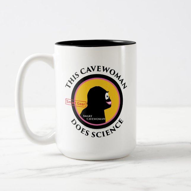 Tasse 2 Couleurs Les nouveaux Cavewoman futés de vitesse fait la (Gauche)