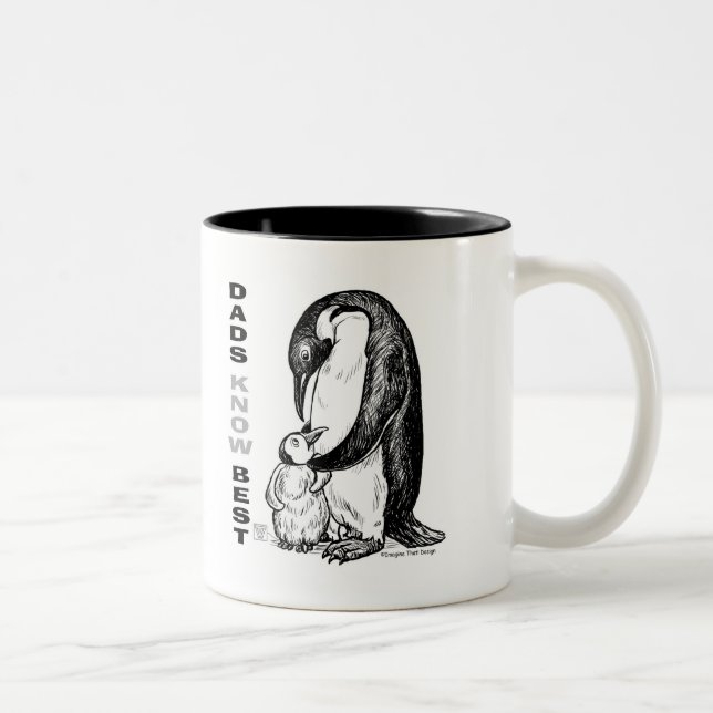 Tasse 2 Couleurs Les papas connaissent mieux (Droit)