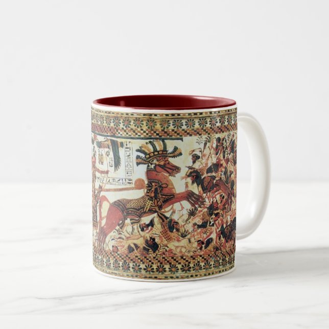 Tasse 2 Couleurs Les pharaons de l'art égyptien antique (Devant droit)