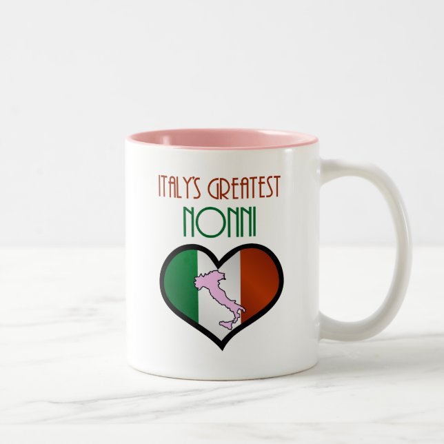 Tasse 2 Couleurs Les plus grands Nonni d'Italie (Droit)
