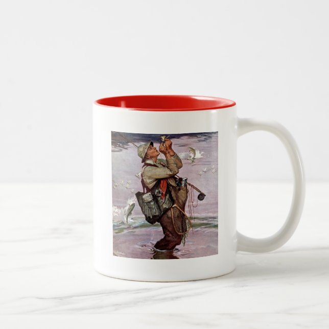 Tasse 2 Couleurs Les poissons sont en train de sauter (Droit)