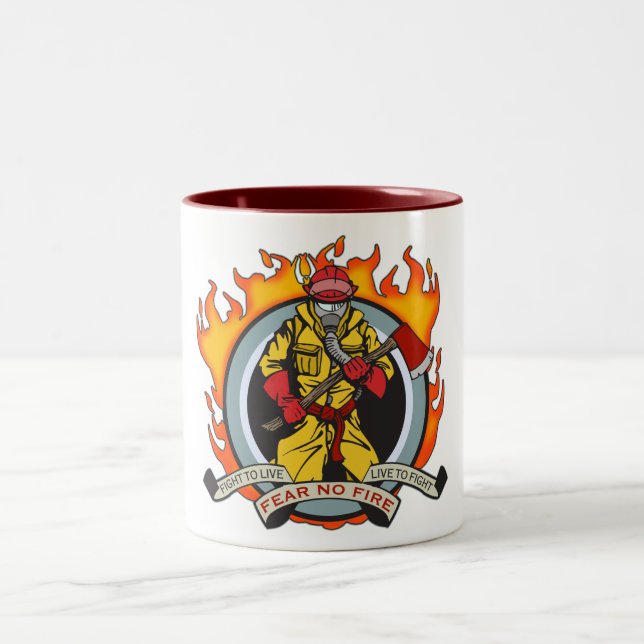 Tasse 2 Couleurs Les pompiers ne craignent aucun feu (Centre)