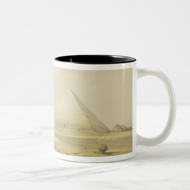 Tasse 2 Couleurs Les pyramides de Gizeh, de "Egypte et Nubia", vol. (Droit)