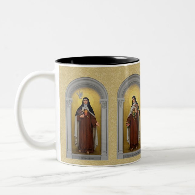 TASSE 2 COULEURS LES QUATRE CARMÉLITES DE ST TERESA THERESE (Gauche)